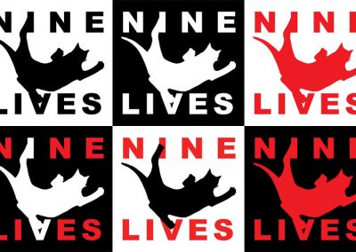 Peter Selgin Logo Design, Nine Lives