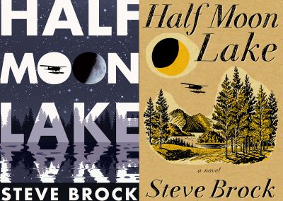Peter Selgin, Book Cover Design, Half Moon Lake, Steve Brock