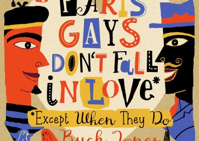 Peter Selgin, Book Cover Design, Paris Gays Don't Fall in Love, Buck Jones