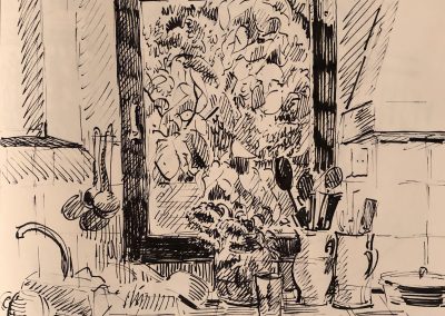 Peter Selgin, Pen & Ink, Daniela's Window