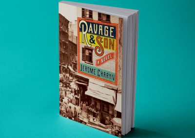 Book Cover Design, Peter Selgin, Cover design for RAVAGE & SON, by Jerome Charyn
