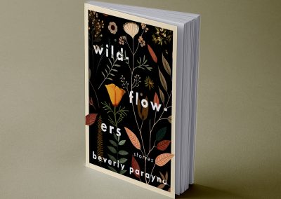 Book Cover Design, Peter Selgin, Cover design for WILDFLOWERS, by Beverly Parayno