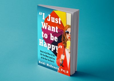 Peter Selgin, Peter Selgin Cover Design, Cover Design for I JUST WANT to be HAPPY by Heidi McKenzie
