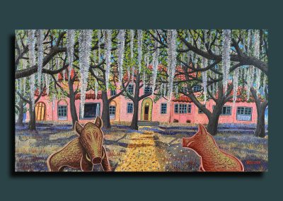 Torrey West Mansion, Ossabaw Island, painting by Peter Selgin, Peter Selgin Cover Design