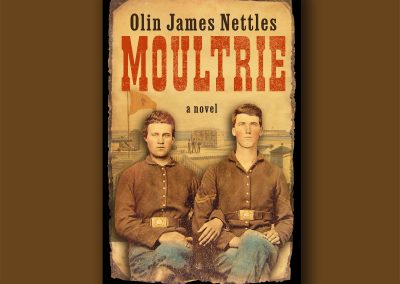 Cover design for MOULTRIE, by Olin James Nettles