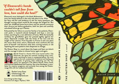 Cover design for THE PATTERN SHOP, by Mariah Friend